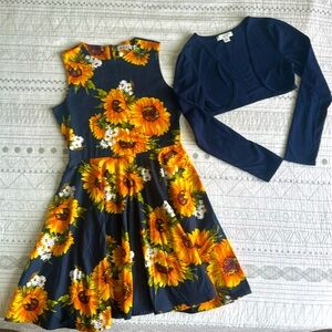 Kate Kasin Sunflower Dress and a Bolero cover